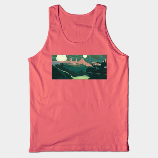 The Outer Worlds - Emerald Vale Tank Top by Lukasking Tees